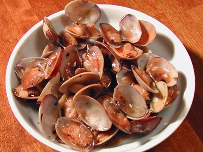 あさりの豆鼓風味炒め