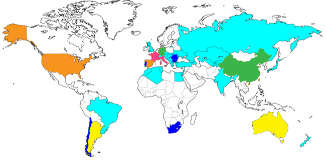 世界のワイン生産国